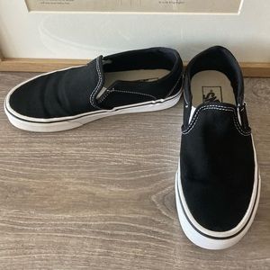 Black Vans Slip Ons